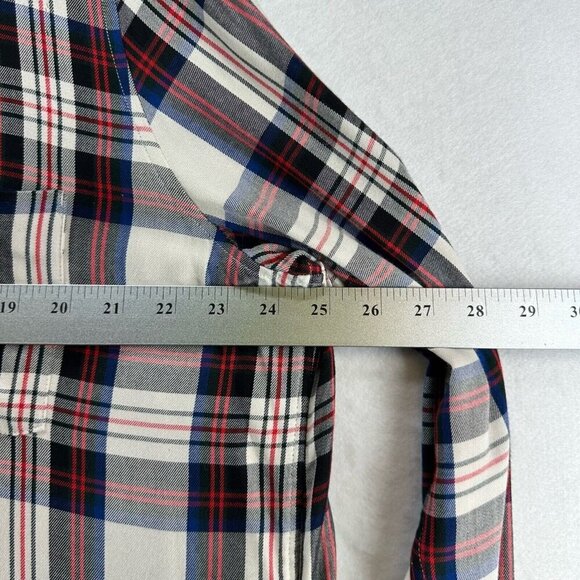 Levi's Shirt Womens 2XL Boyfriend Fit Plaid Button Front Long Sleeve - Picture 8 of 11
